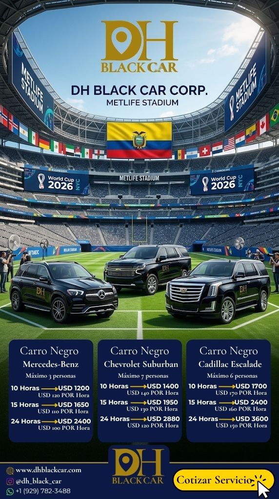 🌎⚽ TARIFAS MUNDIAL DH BLACK CAR ⚽🌎 Special Offer